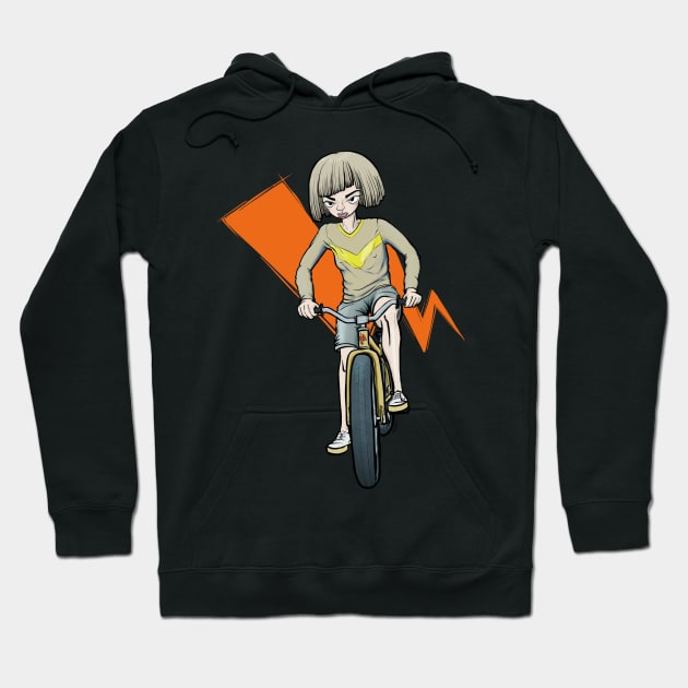 Bike girl Hoodie by motylanoga